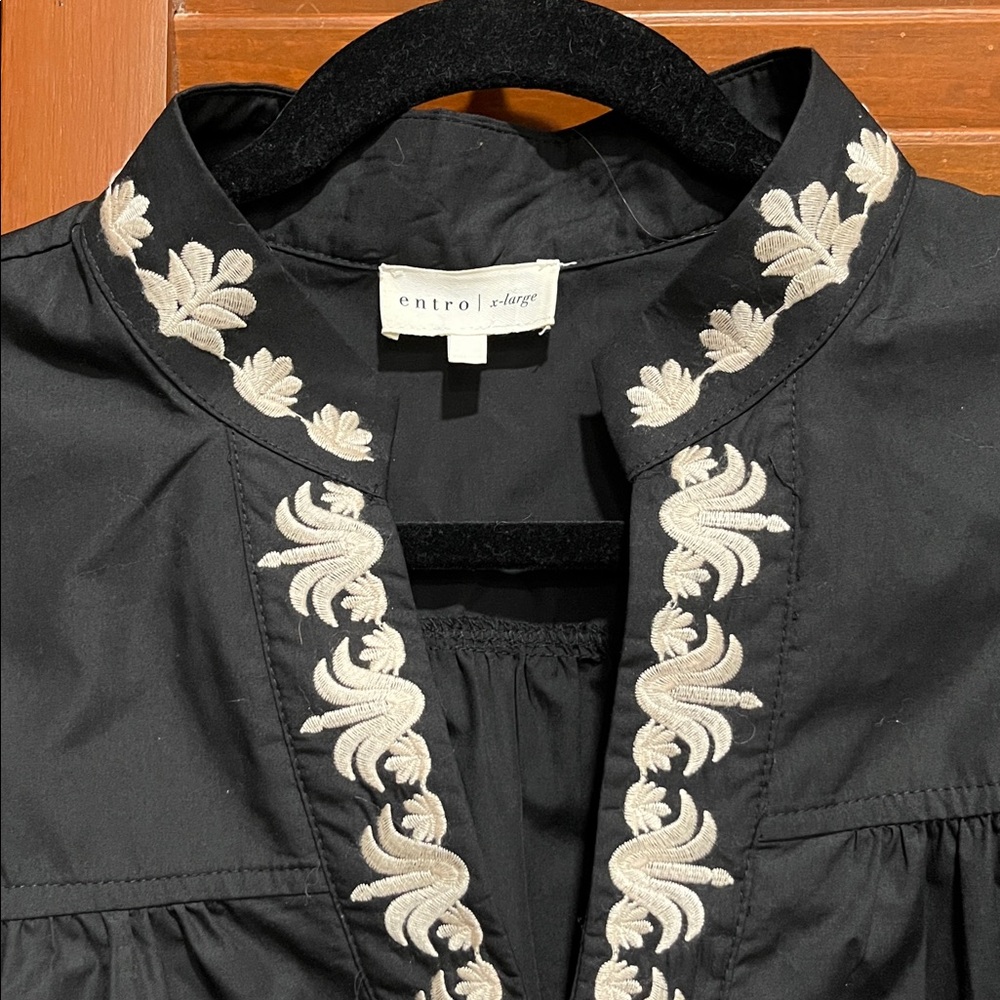Entro boutique top black/cream design - Picture 3 of 6